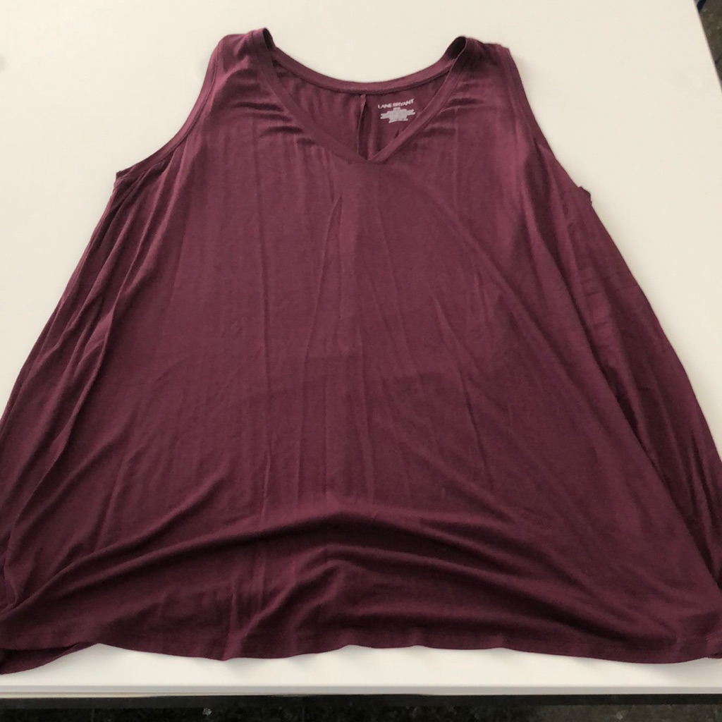 Lane Bryant Purple Long Tank Top Brand New